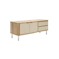 Modern Minimalist Wooden Sideboard with Drawers and Doors
